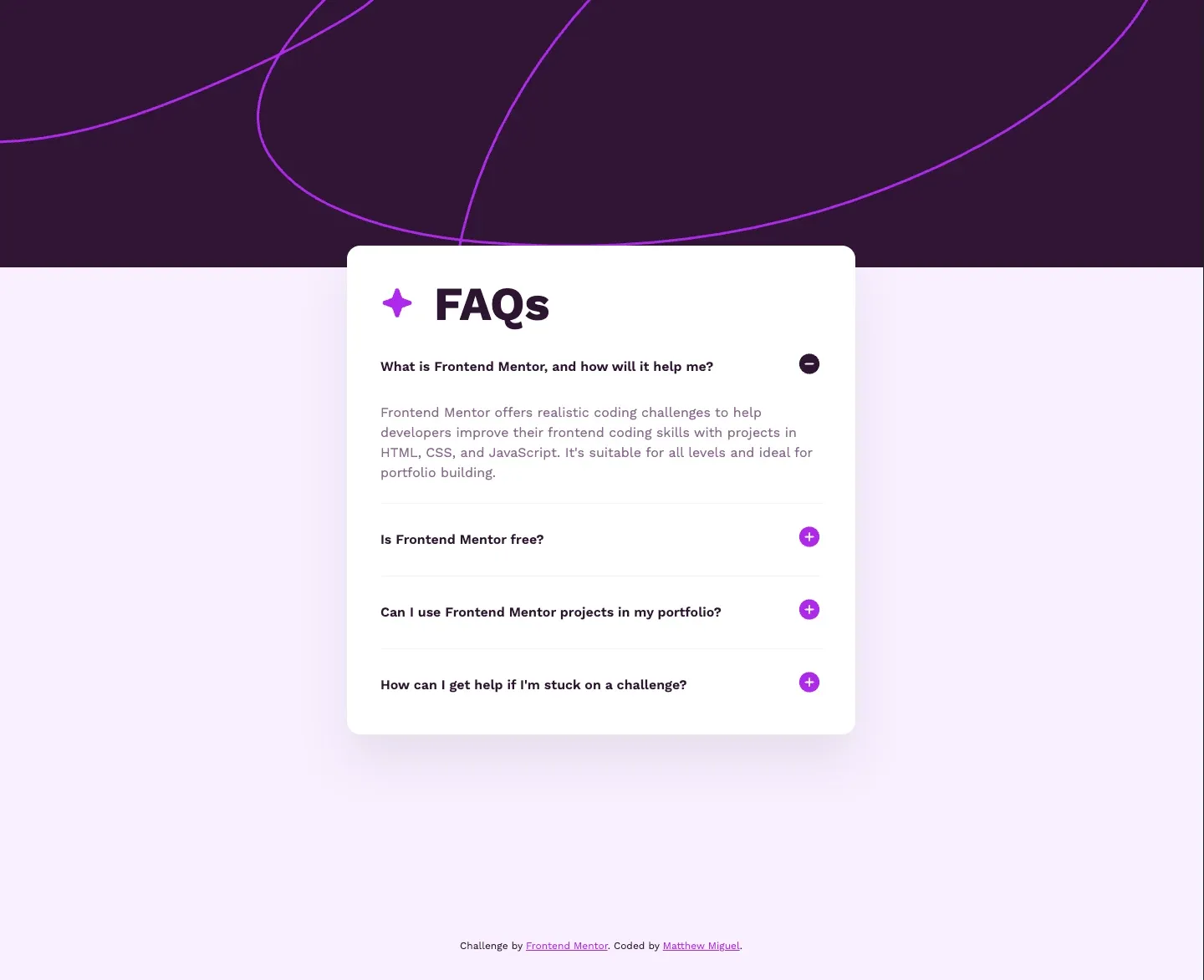FAQ Accordion - CSS Only on desktop