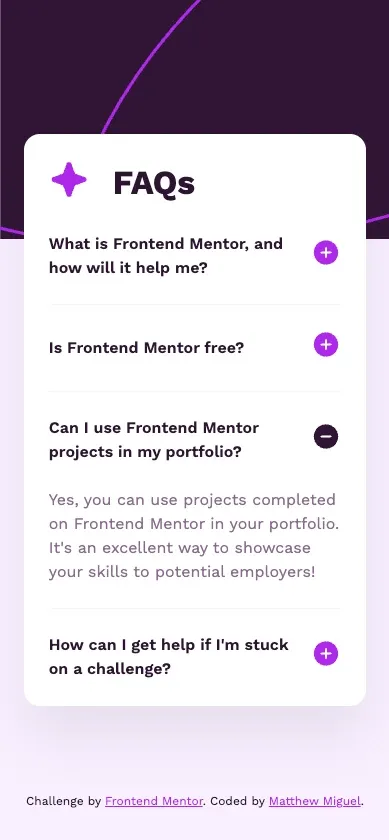 FAQ Accordion - CSS Only on mobile